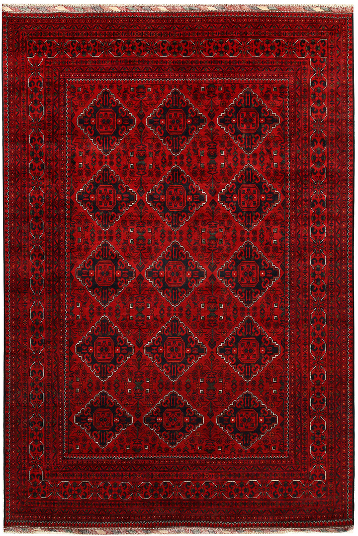 Dark Red Khal Mohammadi 6' 6 x 9' 6 - No. 67068 - ALRUG Rug Store