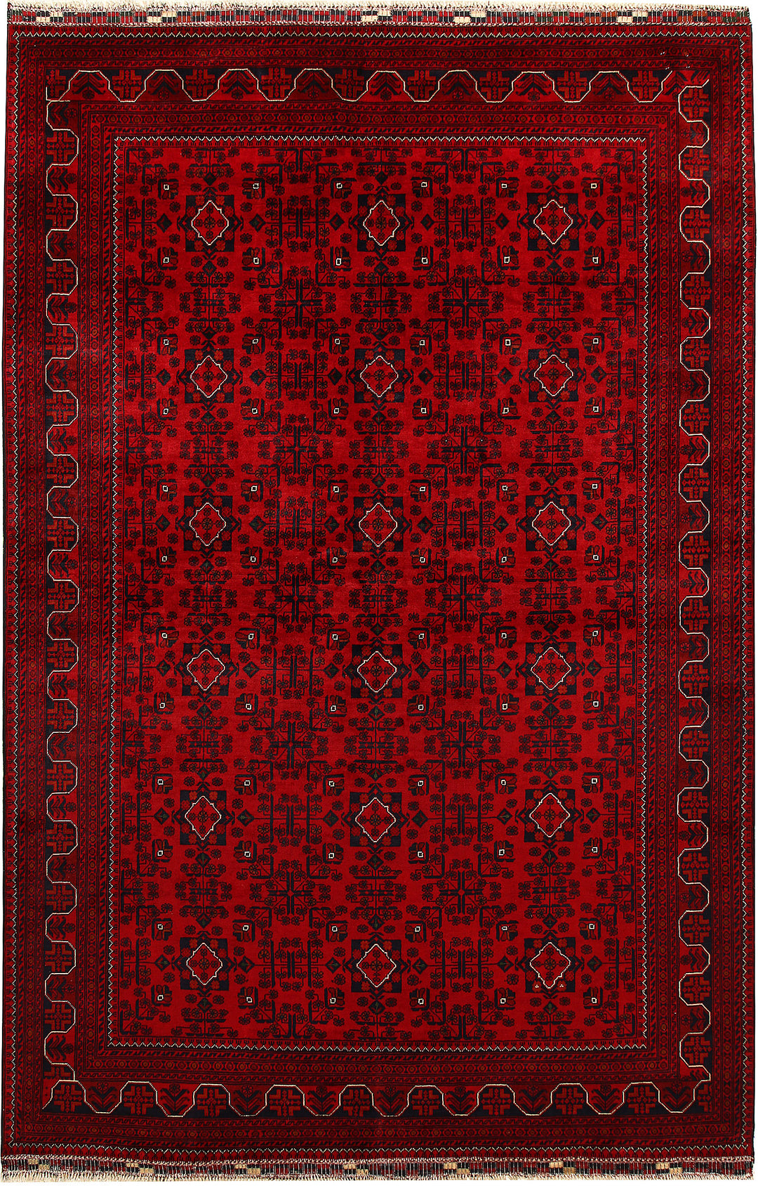 Dark Red Khal Mohammadi 6' 6 x 9' 9 - No. 67075 - ALRUG Rug Store