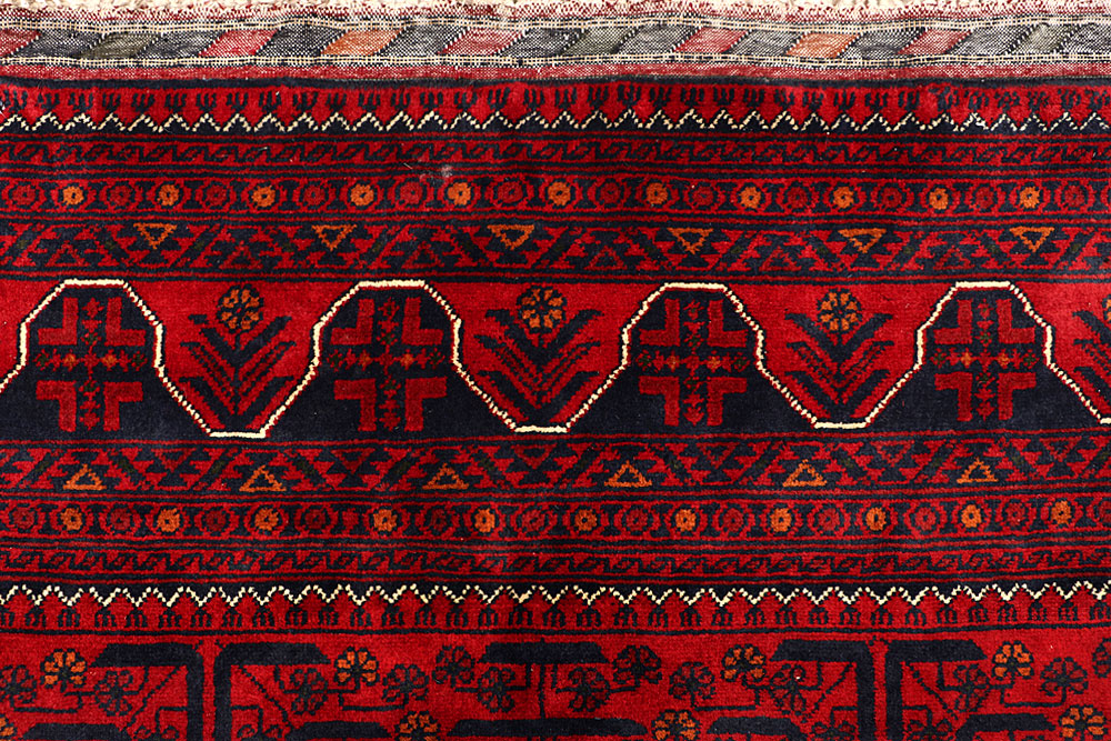 Dark Red Khal Mohammadi 6' 6 x 9' 7 - No. 67078 - ALRUG Rug Store
