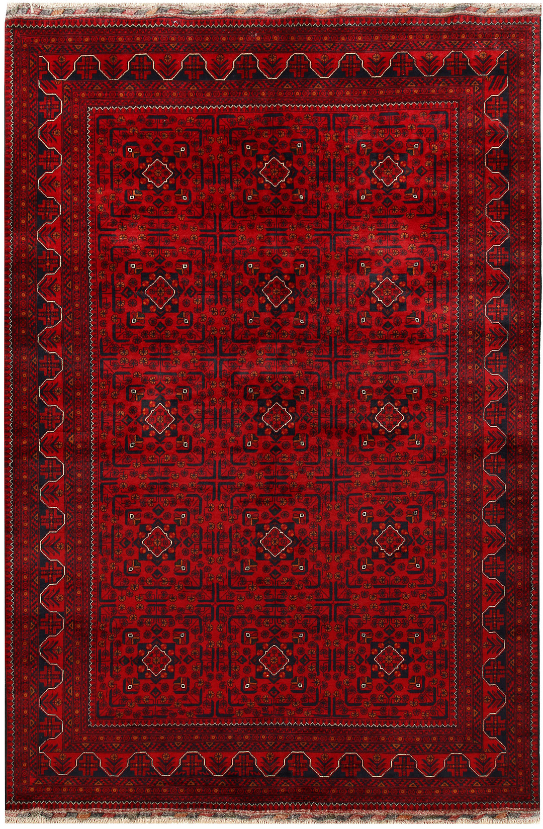 Dark Red Khal Mohammadi 6' 6 x 9' 7 - No. 67078 - ALRUG Rug Store