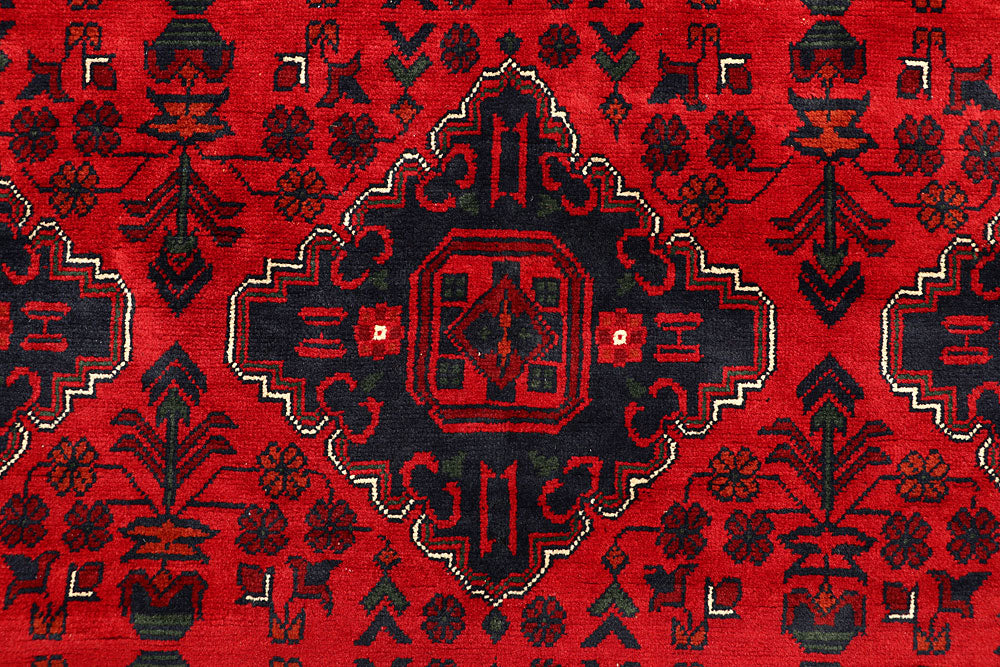 Dark Red Khal Mohammadi 6' 6 x 9' 6 - No. 67083 - ALRUG Rug Store