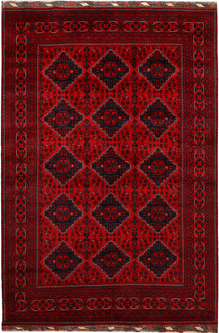Dark Red Khal Mohammadi 6' 6 x 9' 6 - No. 67083 - ALRUG Rug Store