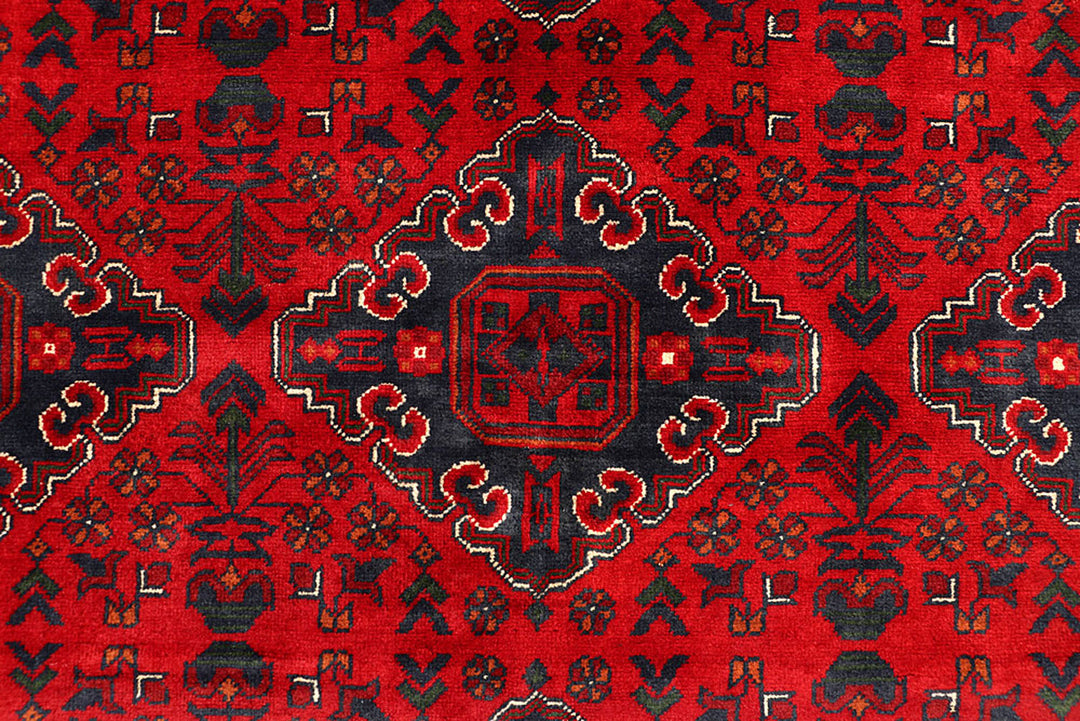Dark Red Khal Mohammadi 6'  5" x 9'  6" - No. QA24710