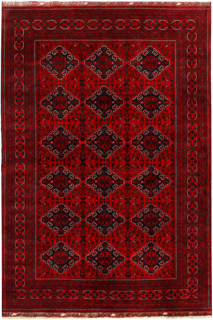 Dark Red Khal Mohammadi 6'  5" x 9'  6" - No. QA24710