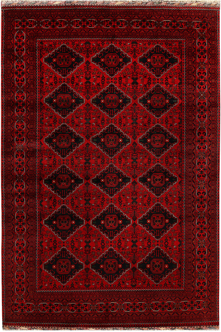 Dark Red Khal Mohammadi 6' 5 x 9' 5 - No. 67086 - ALRUG Rug Store
