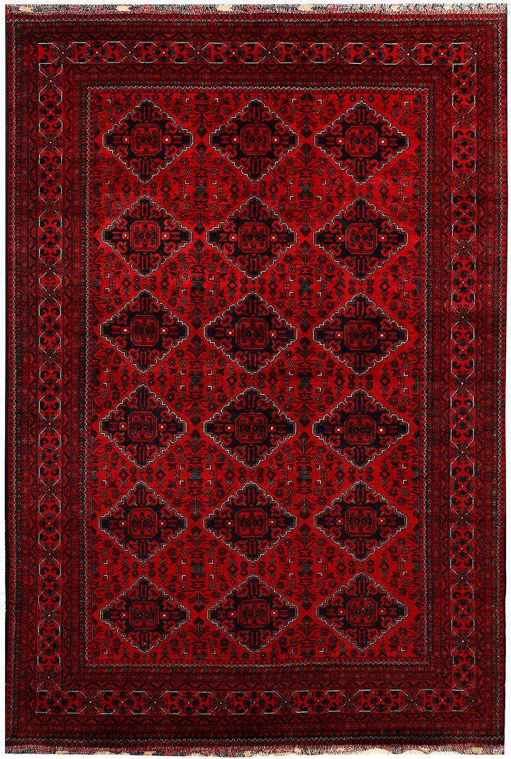 Dark Red Khal Mohammadi 6' 5 x 9' 5 - No. 67087 - ALRUG Rug Store