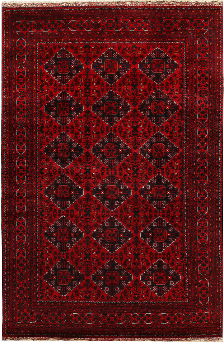 Dark Red Khal Mohammadi 6'  5" x 9'  7" - No. QA87526