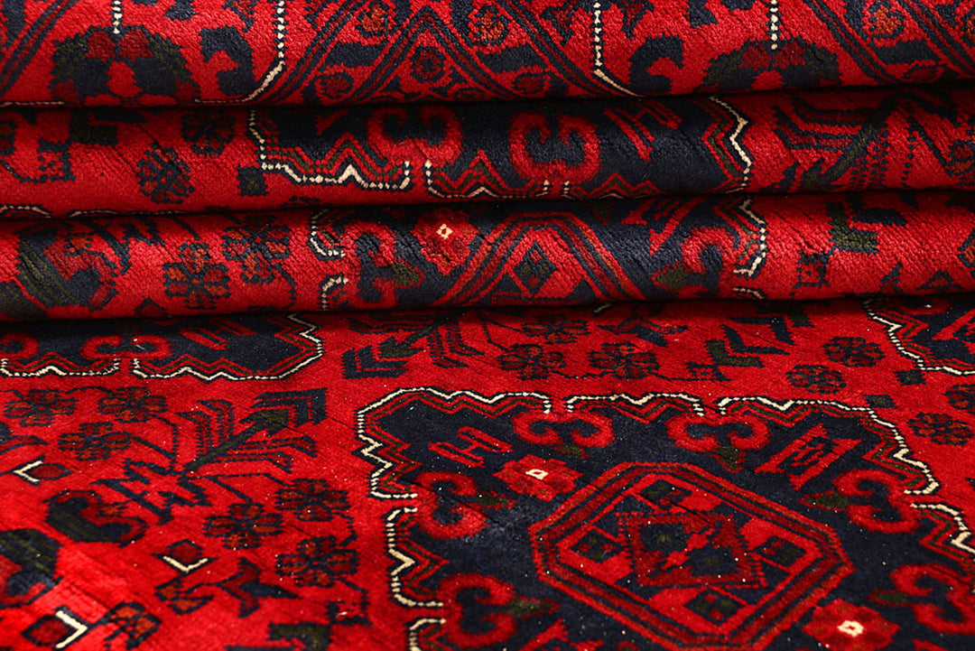 Dark Red Khal Mohammadi 6'  6" x 9'  5" - No. QA78836