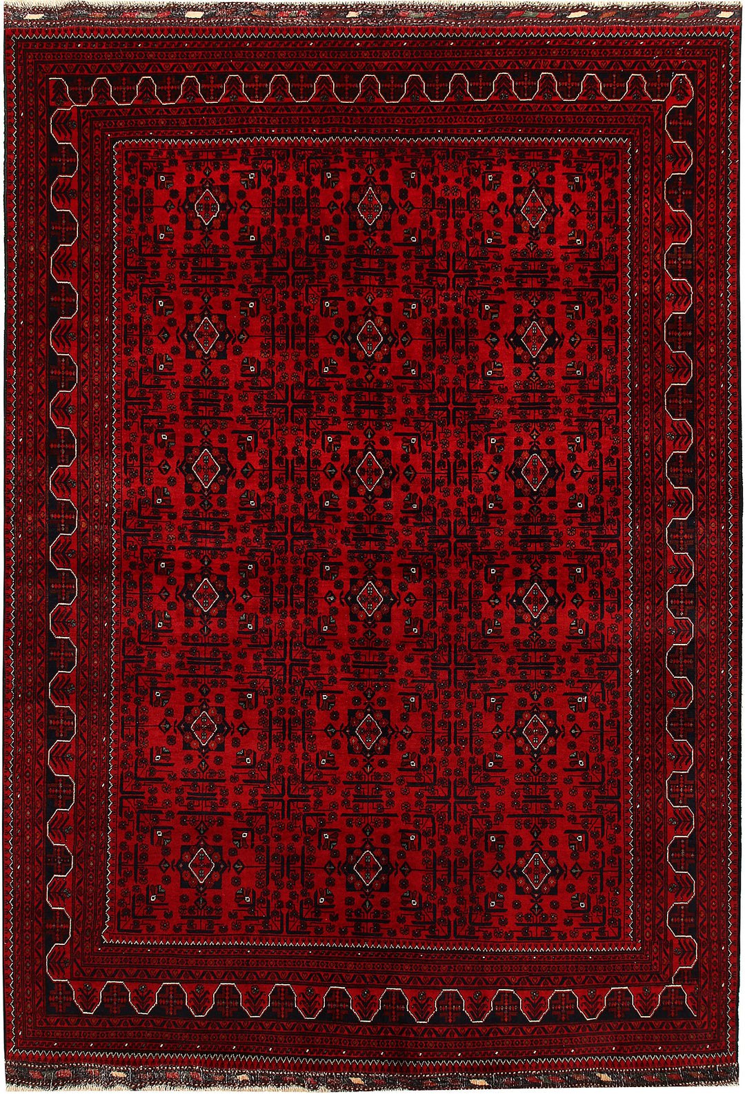 Dark Red Khal Mohammadi 6' 6 x 9' 6 - No. 67090 - ALRUG Rug Store