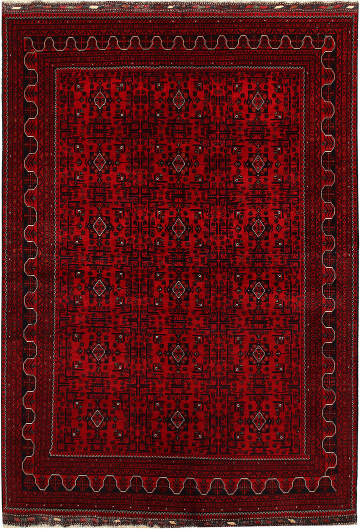 Dark Red Khal Mohammadi 6' 6 x 9' 6 - No. 67090 - ALRUG Rug Store