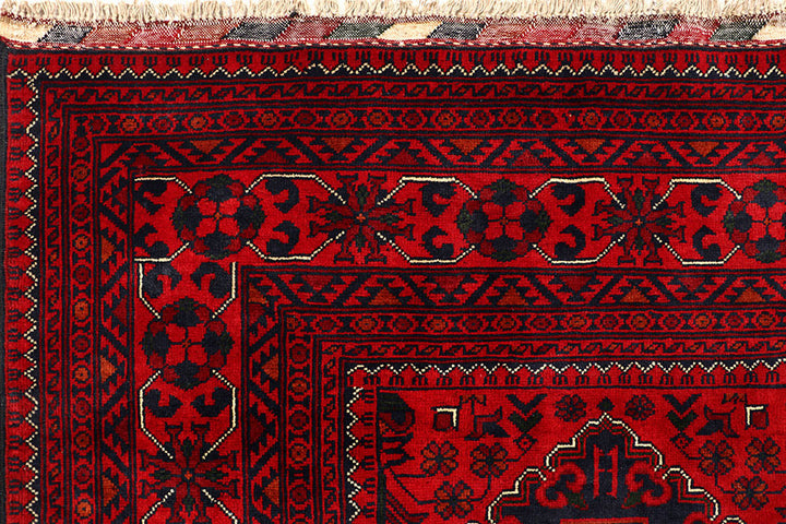Dark Red Khal Mohammadi 6'  6" x 9'  5" - No. QA68879