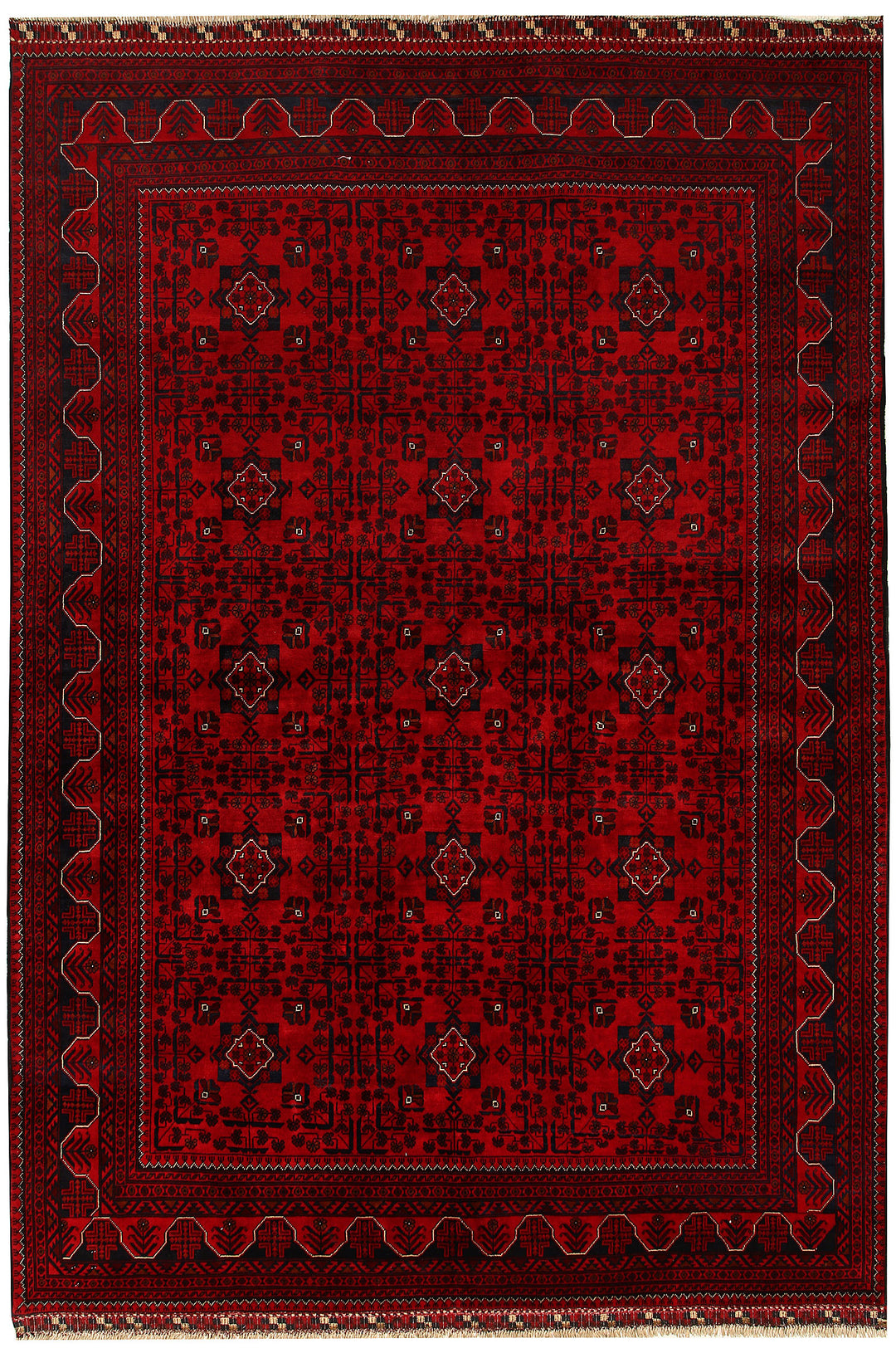 Dark Red Khal Mohammadi 6' 6 x 9' 5 - No. 67094 - ALRUG Rug Store
