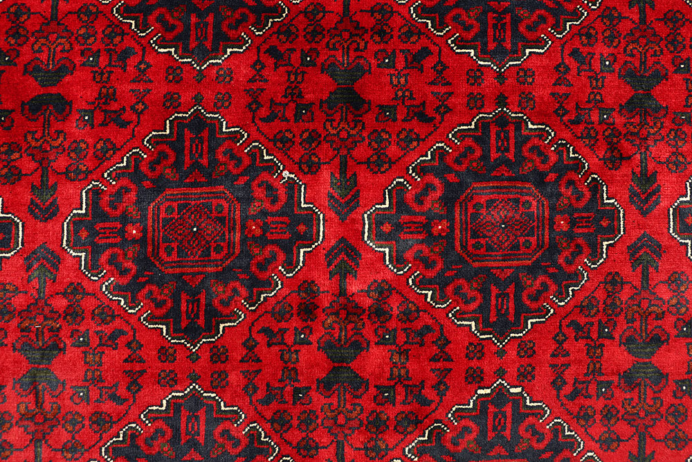 Dark Red Khal Mohammadi 6' 4 x 9' 2 - No. 67095 - ALRUG Rug Store