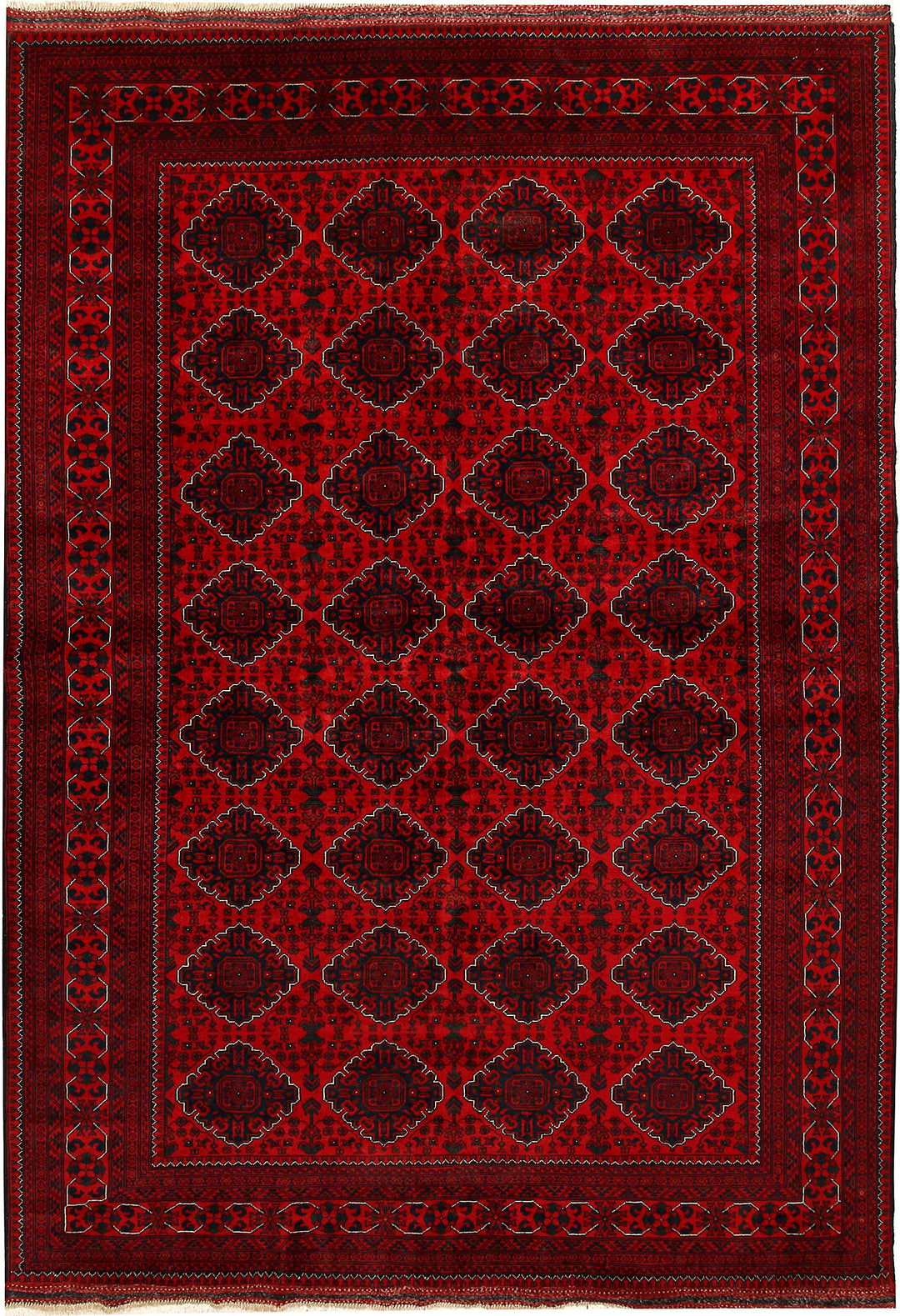 Dark Red Khal Mohammadi 6' 4 x 9' 2 - No. 67095 - ALRUG Rug Store