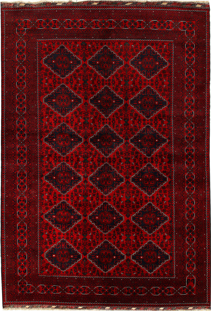 Dark Red Khal Mohammadi 6' 4 x 9' 7 - No. 67096 - ALRUG Rug Store