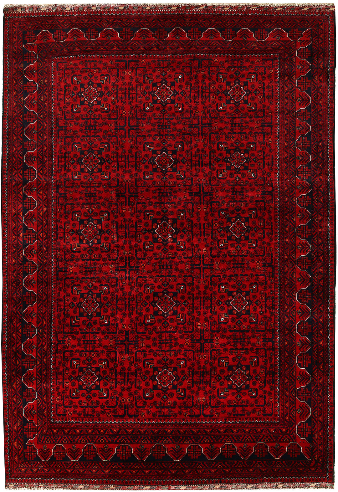 Dark Red Khal Mohammadi 6' 6 x 9' 6 - No. 67098 - ALRUG Rug Store