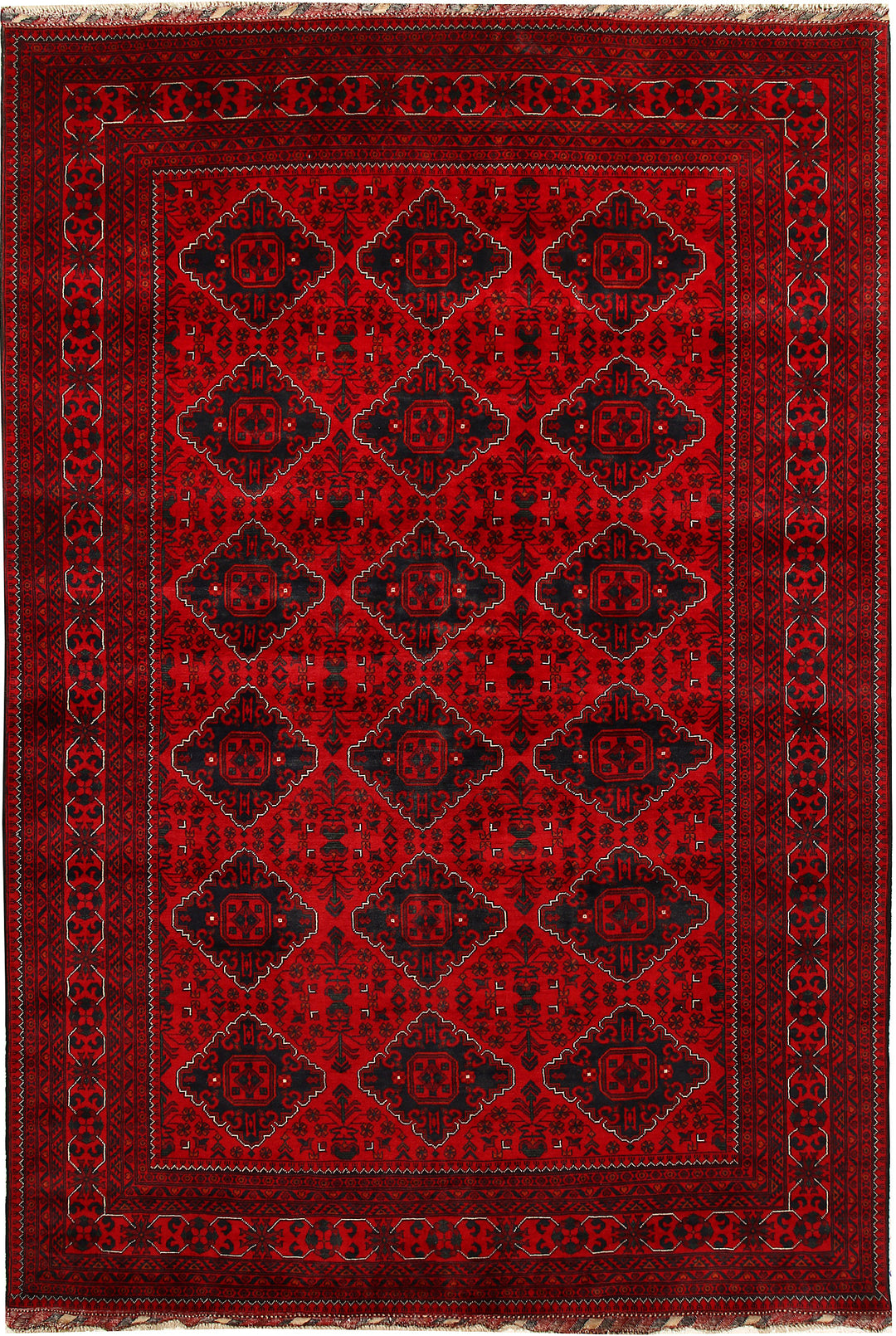 Dark Red Khal Mohammadi 6' 6 x 10' 4 - No. 67104 - ALRUG Rug Store