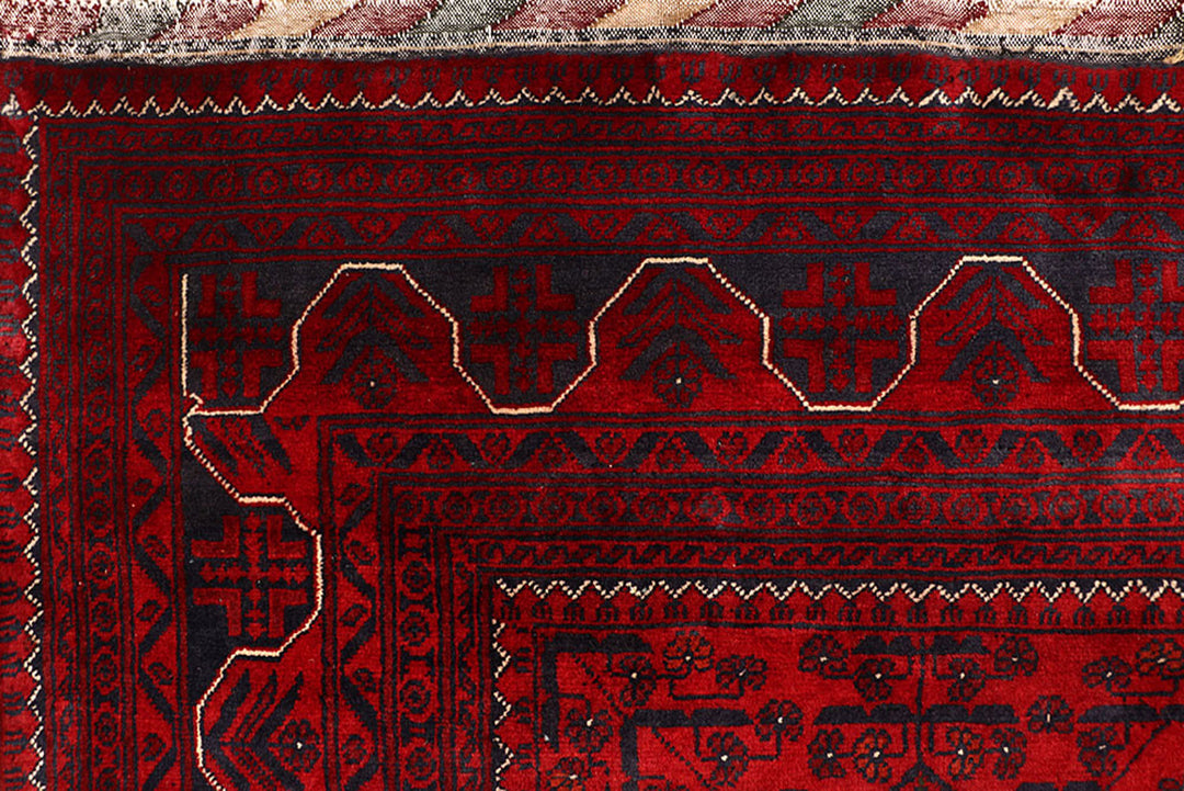 Dark Red Khal Mohammadi 6'  6" x 9'  5" - No. QA38878