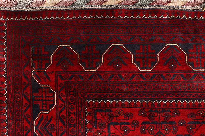 Dark Red Khal Mohammadi 6'  6" x 9'  5" - No. QA38878