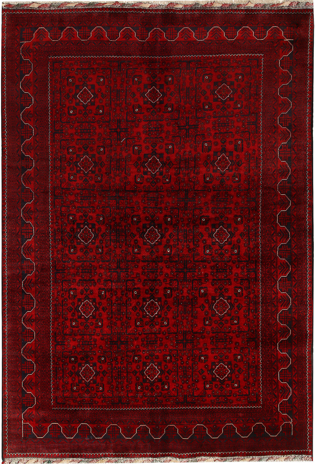 Dark Red Khal Mohammadi 6' 6 x 9' 5 - No. 67108 - ALRUG Rug Store