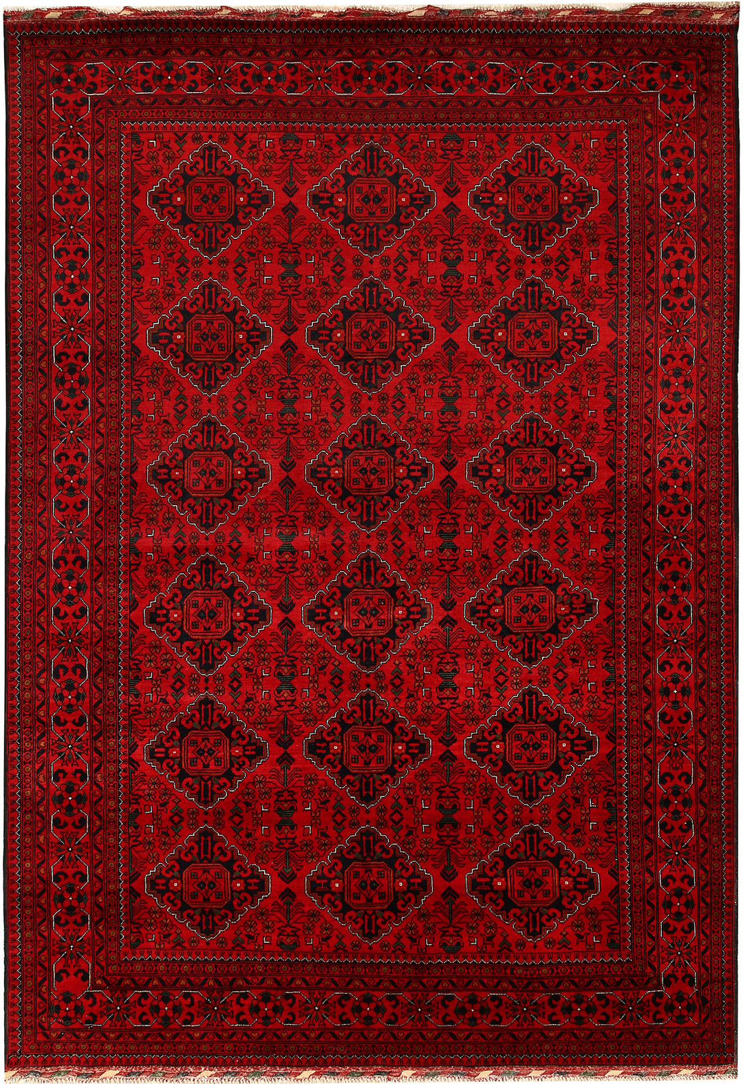 Dark Red Khal Mohammadi 6' 5 x 9' 6 - No. 67110 - ALRUG Rug Store