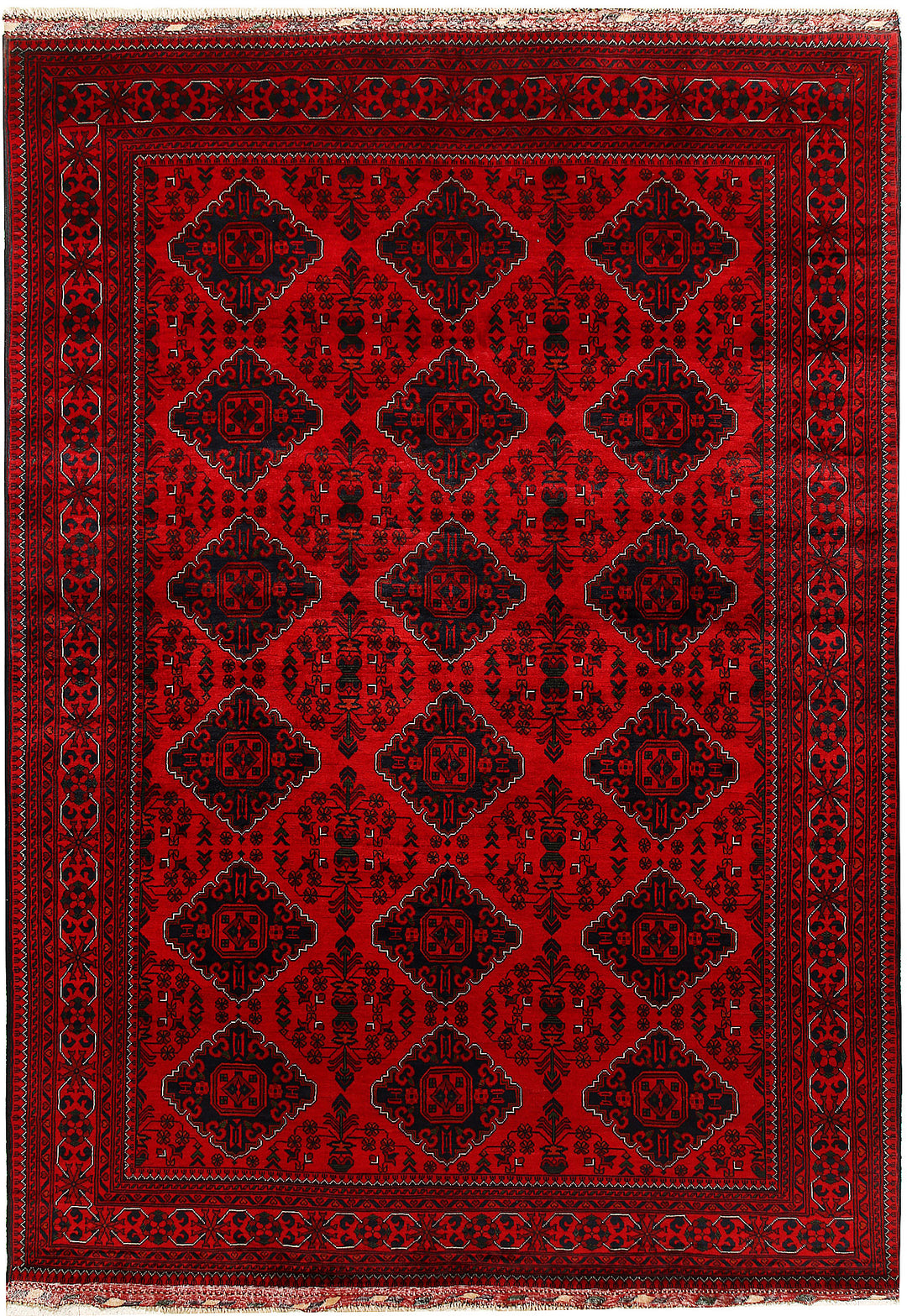 Dark Red Khal Mohammadi 6' 7 x 9' 7 - No. 67118 - ALRUG Rug Store