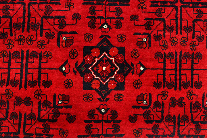 Dark Red Khal Mohammadi 6'  5" x 8'  11" - No. QA81943