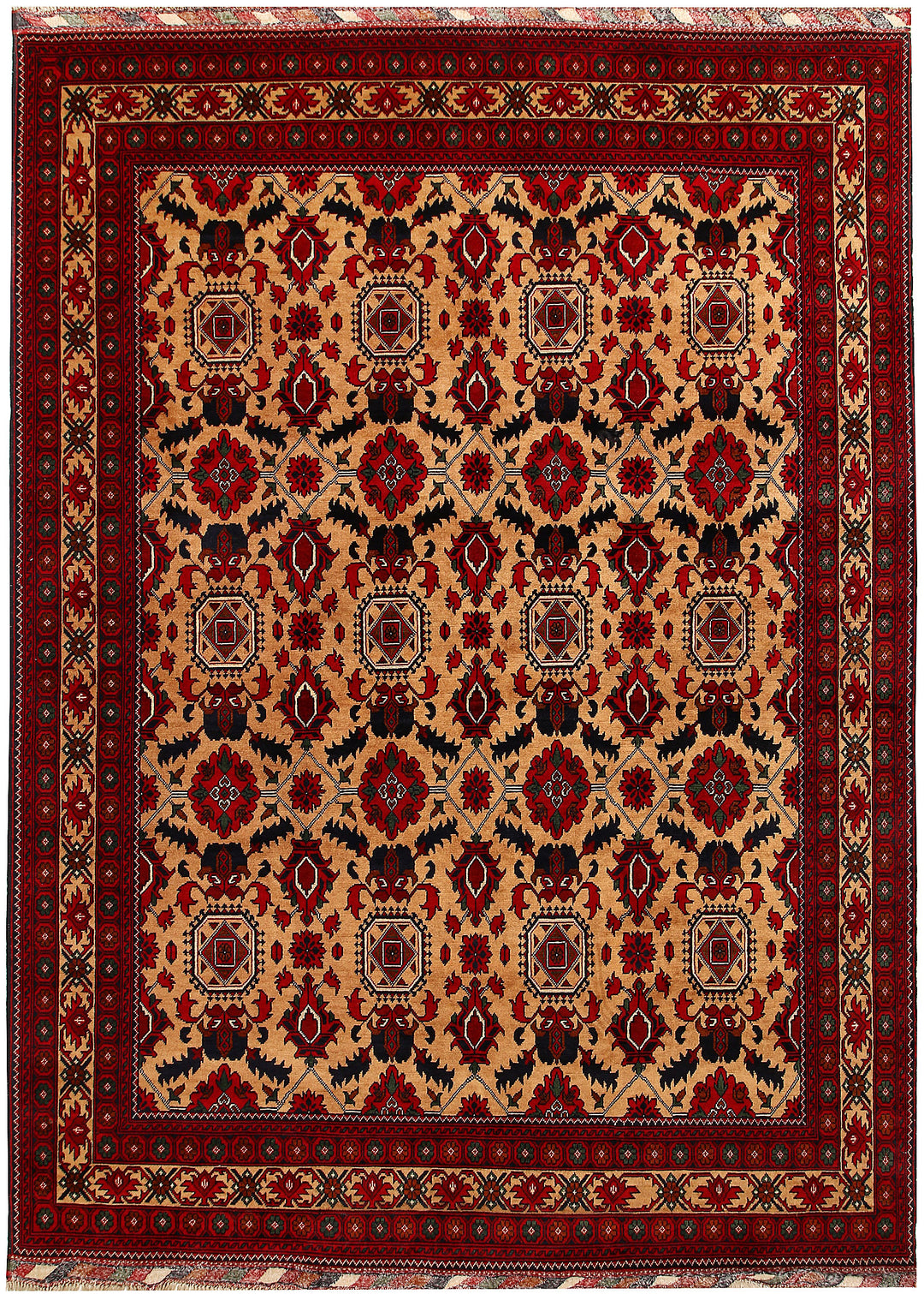 Multi Colored Khal Mohammadi 6' 6 x 9' 4 - No. 67136 - ALRUG Rug Store