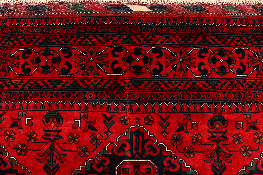 Dark Red Khal Mohammadi 6'  7" x 9'  6" - No. QA76595