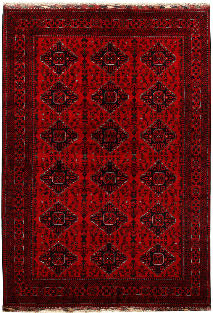 Dark Red Khal Mohammadi 6' 7 x 9' 6 - No. 67140 - ALRUG Rug Store