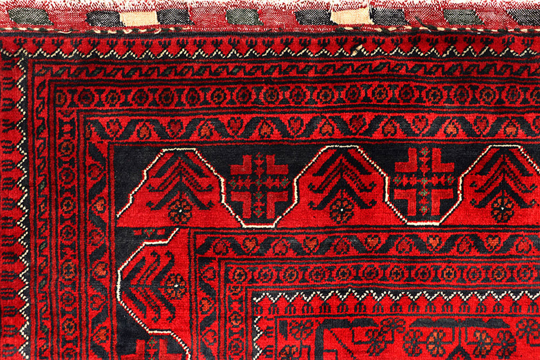 Dark Red Khal Mohammadi 6'  7" x 9'  6" - No. QA40483