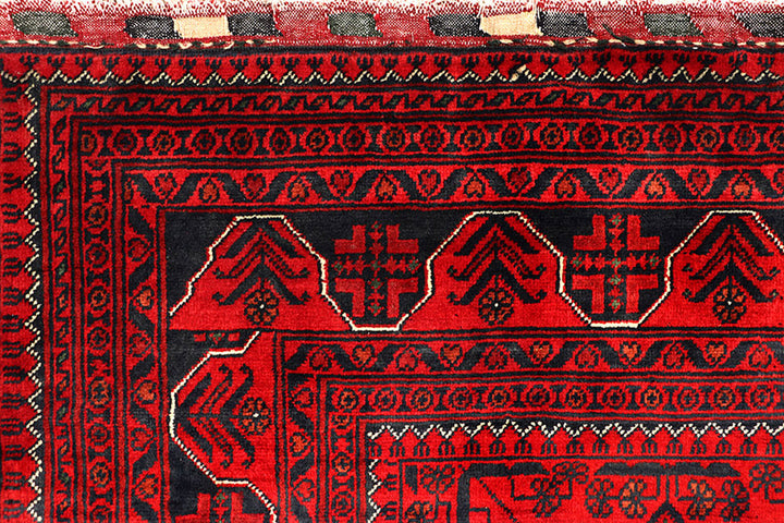 Dark Red Khal Mohammadi 6'  7" x 9'  6" - No. QA40483