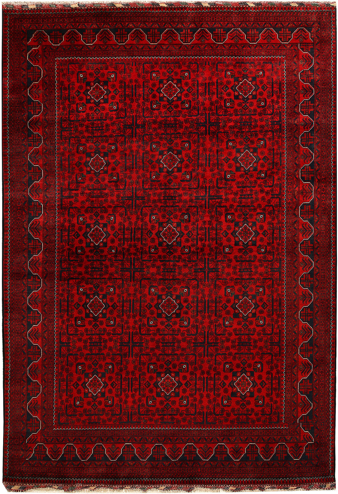 Dark Red Khal Mohammadi 6' 7 x 9' 6 - No. 67146 - ALRUG Rug Store