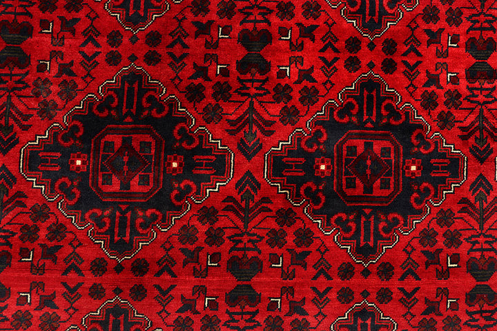 Dark Red Khal Mohammadi 8'  2" x 10'  11" - No. QA12863