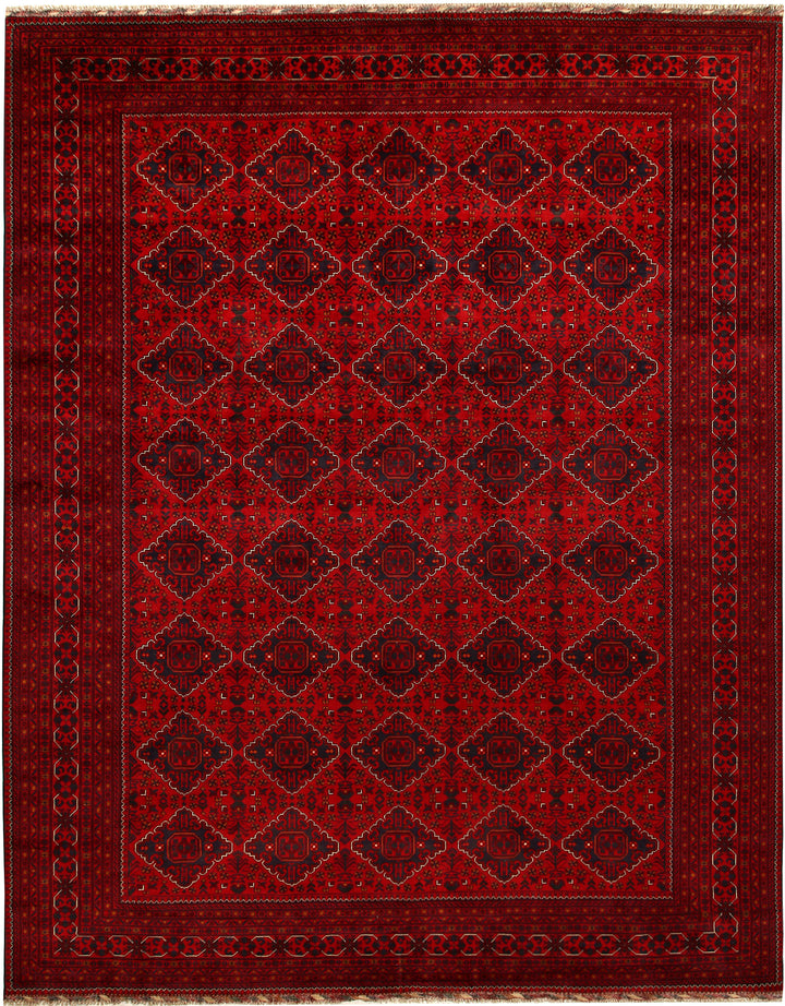 Dark Red Khal Mohammadi 9'  10" x 12'  7" - No. QA17344