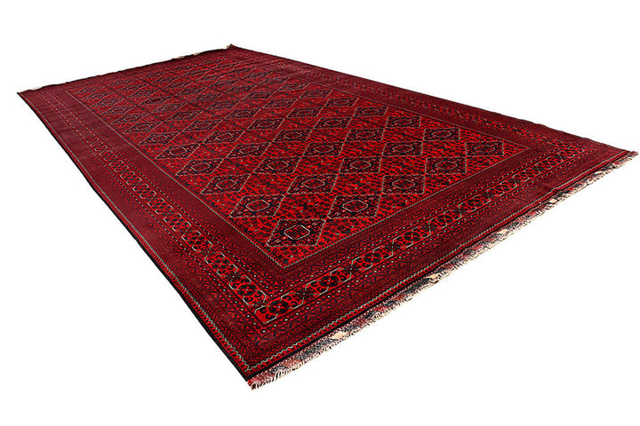 Dark Red Khal Mohammadi 9'  8" x 18'  8" - No. QA97855