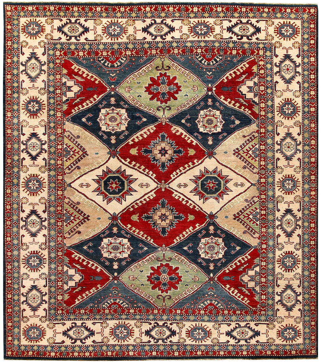 Firebrick Kazak 8' x 8' 11 - No. 67210 - ALRUG Rug Store
