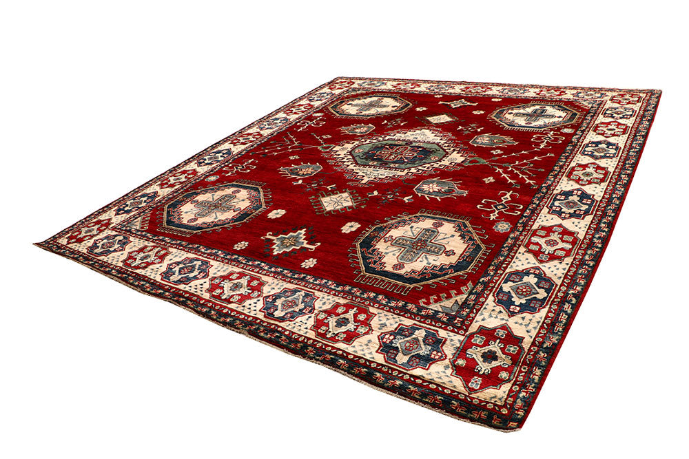 Firebrick Kazak 9' 3 x 10' 8 - No. 67220 - ALRUG Rug Store