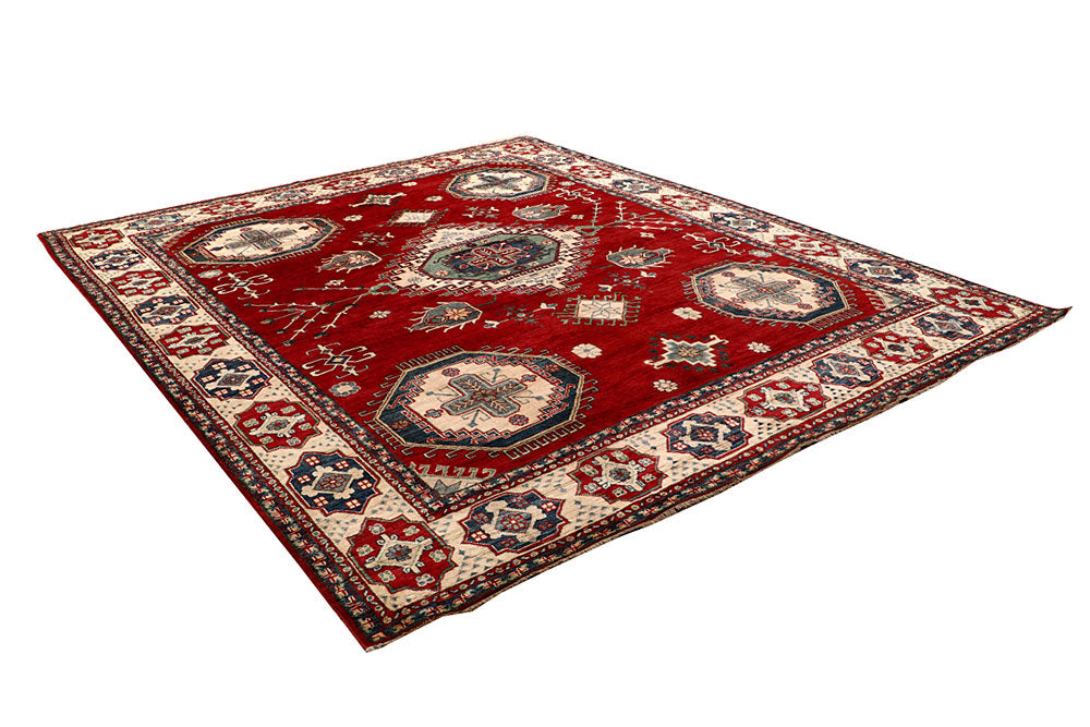 Firebrick Kazak 9' 3 x 10' 8 - No. 67220 - ALRUG Rug Store