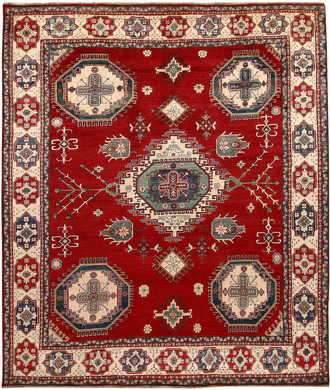 Firebrick Kazak 9' 3 x 10' 8 - No. 67220 - ALRUG Rug Store