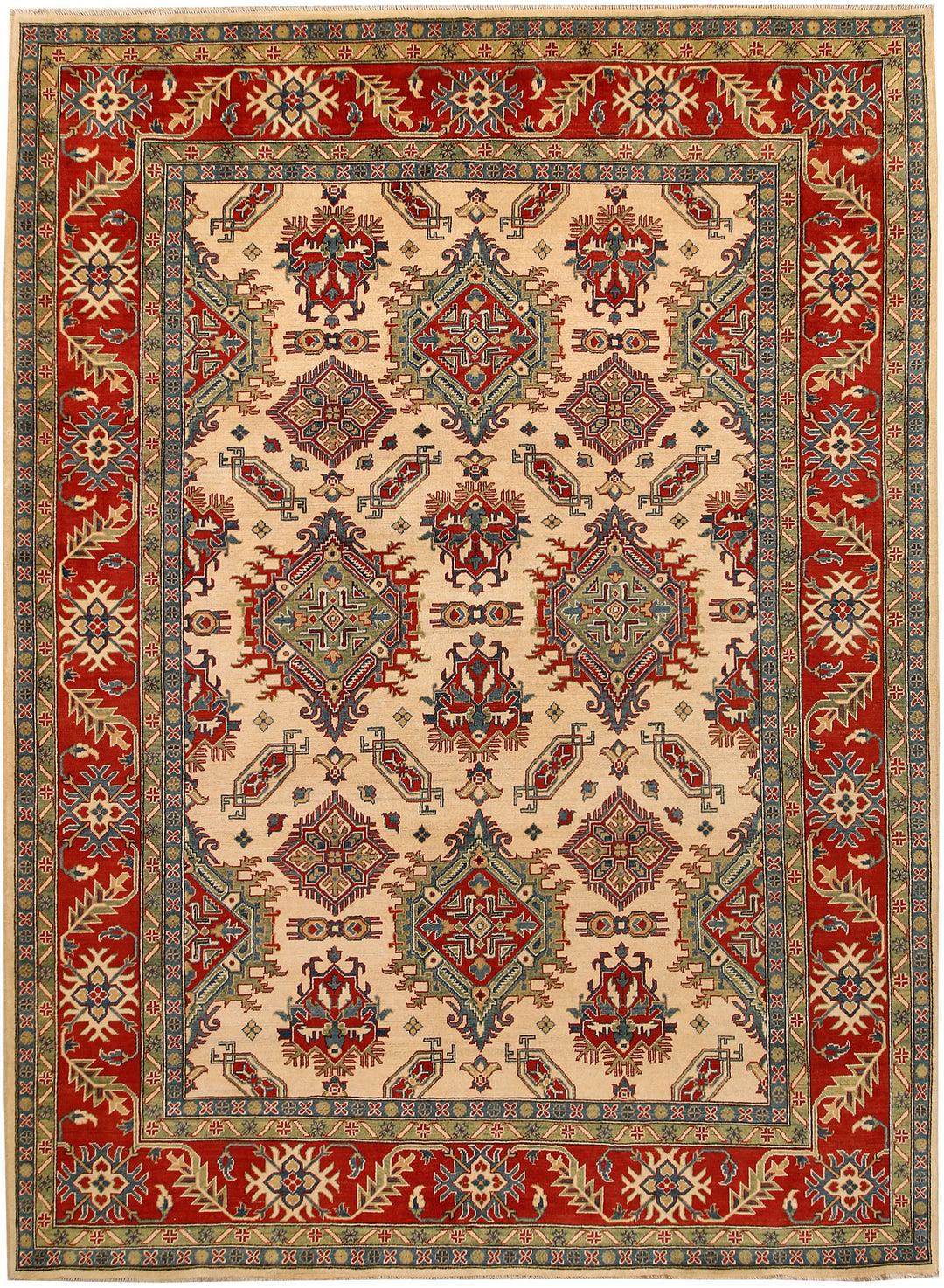 Firebrick Kazak 8' 11 x 11' 11 - No. 67223 - ALRUG Rug Store