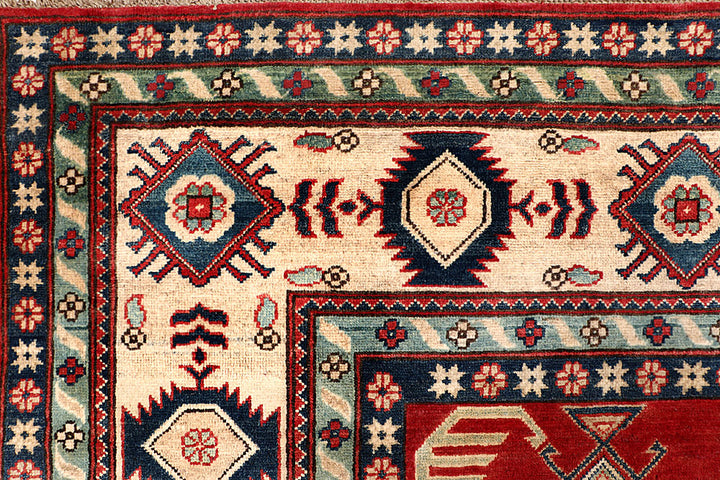 Firebrick Kazak 9' 8 x 13' 1 - No. 67235 - ALRUG Rug Store