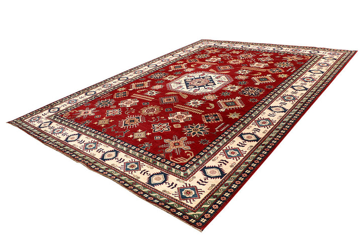 Firebrick Kazak 9' 8 x 13' 1 - No. 67235 - ALRUG Rug Store