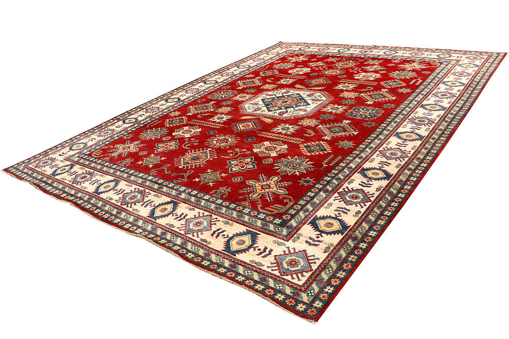 Firebrick Kazak 9' 10 x 13' 3 - No. 67237 - ALRUG Rug Store