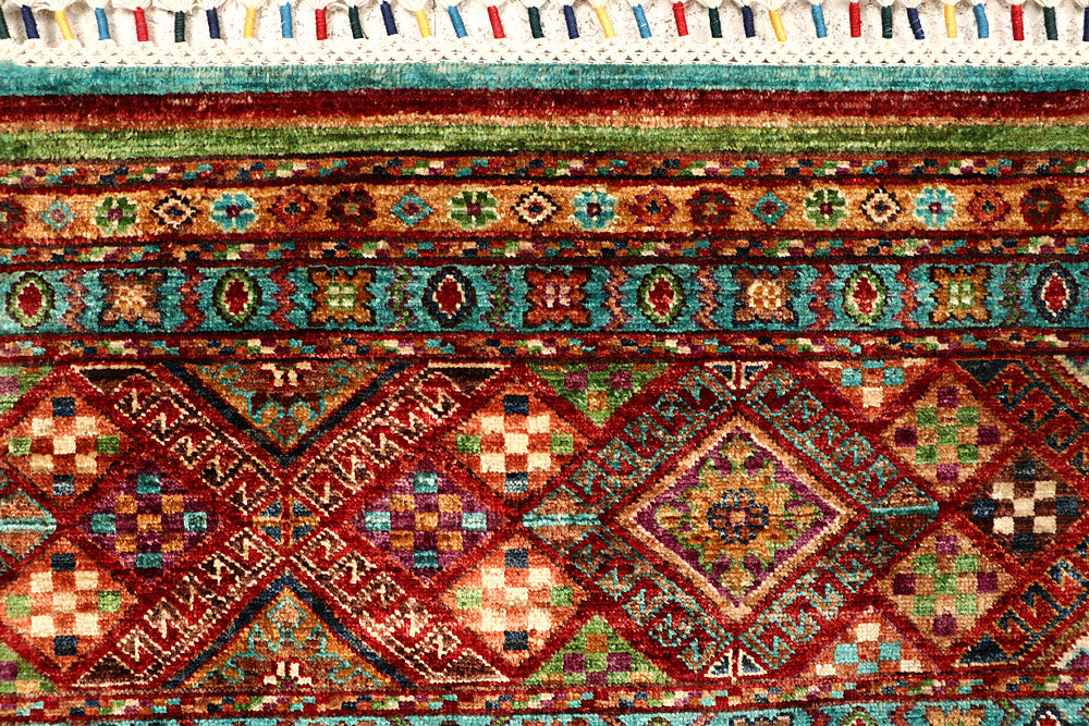 Multi Colored Kazak 5' 1 x 6' 4 - No. 67246 - ALRUG Rug Store