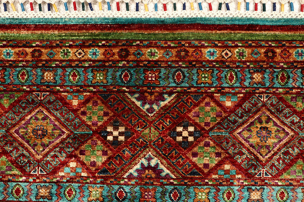 Multi Colored Kazak 5' 1 x 6' 4 - No. 67246 - ALRUG Rug Store
