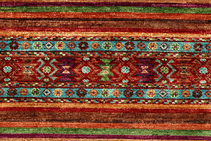 Multi Colored Kazak 5'  1" x 6'  4" - No. QA24403