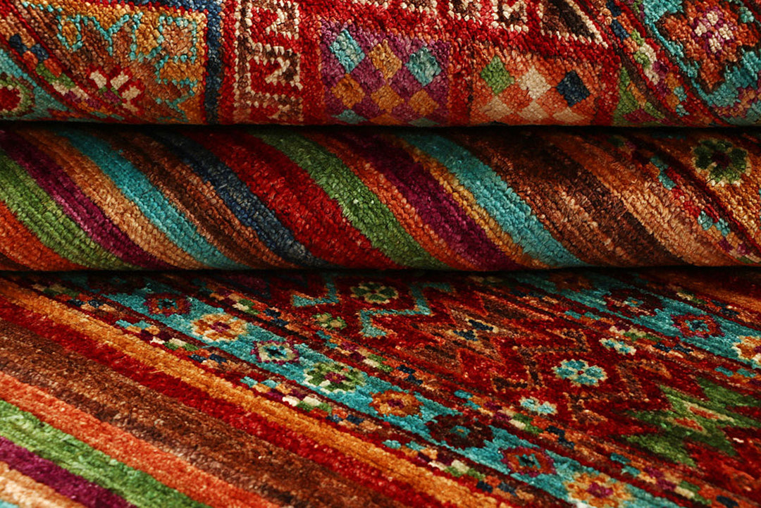 Multi Colored Kazak 5'  1" x 6'  4" - No. QA24403