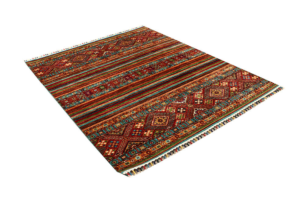 Multi Colored Kazak 5' 1 x 6' 4 - No. 67246 - ALRUG Rug Store
