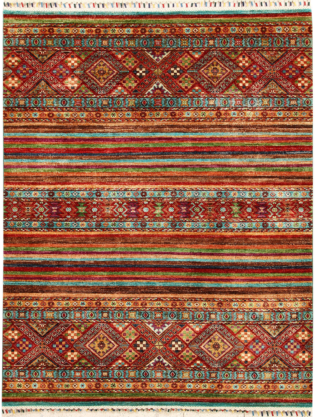 Multi Colored Kazak 5' 1 x 6' 4 - No. 67246 - ALRUG Rug Store